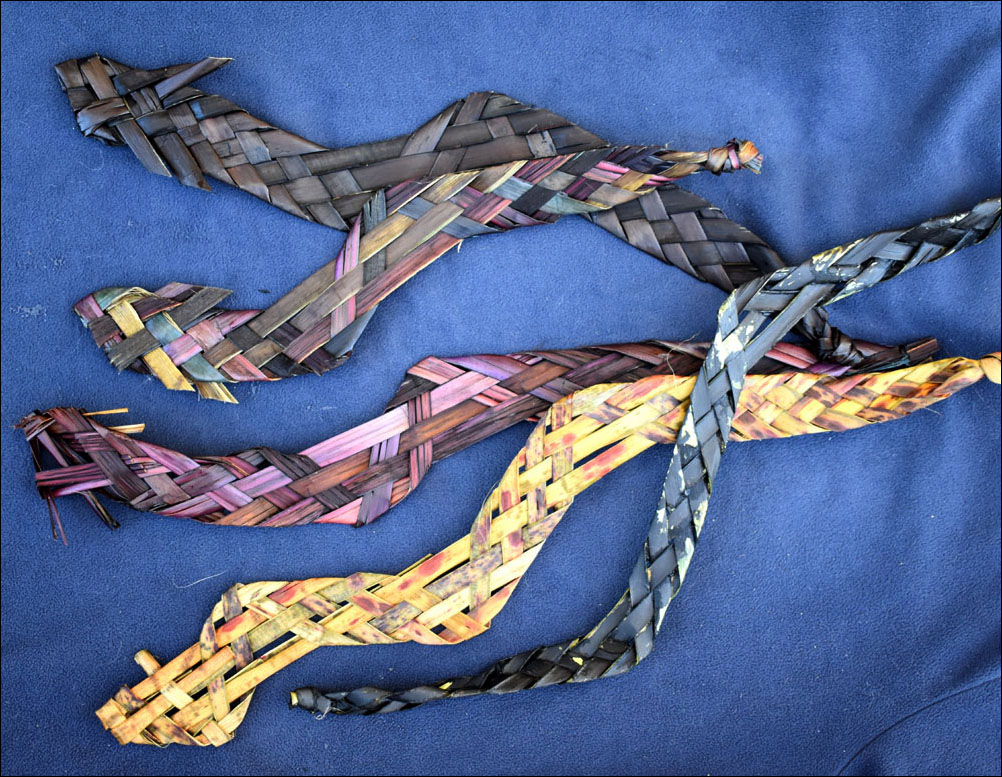 photo of woven eels